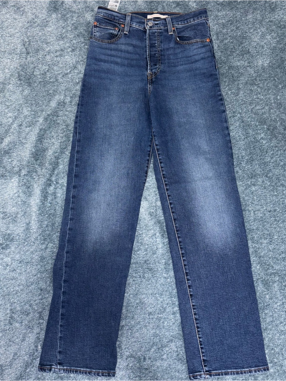 Levi’s Rib Cage Straight Medium Wash Jeans Women’s Size 28 Inseam 32